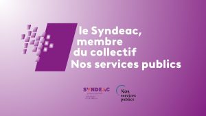 Le Syndeac, membre du collectif Nos services publics